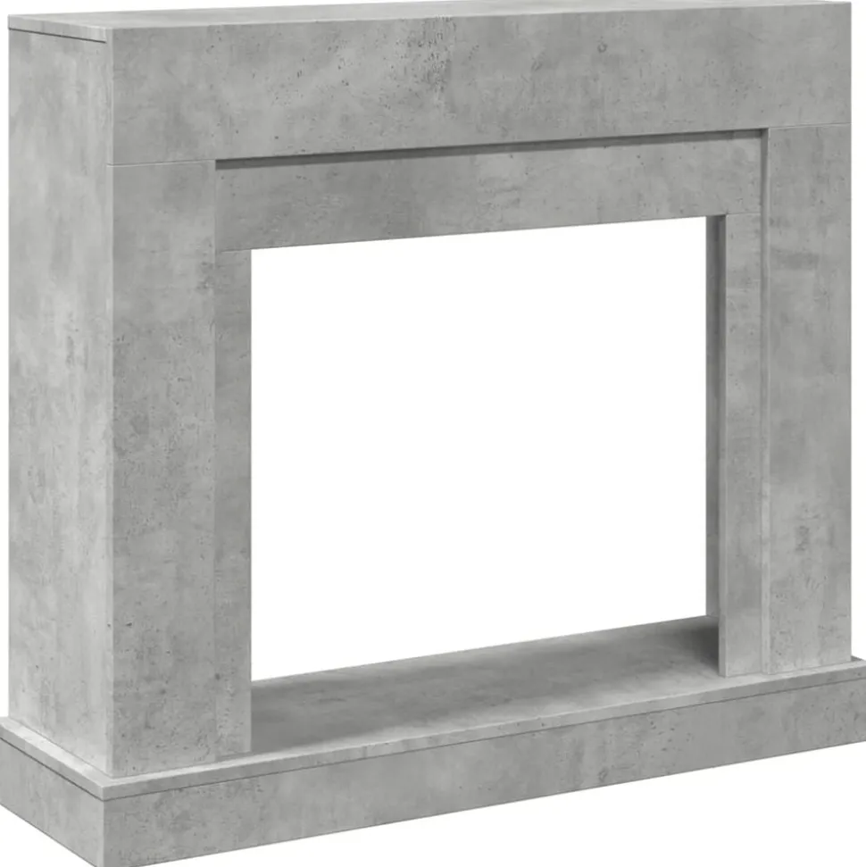 vidaXL Haardombouw 100x30x87,5 cm bewerkt hout betongrijs