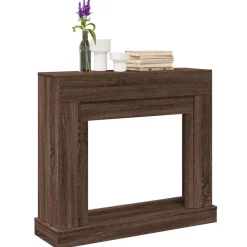 vidaXL Haardombouw 100x30x87,5 cm bewerkt hout bruin eikenkleurig