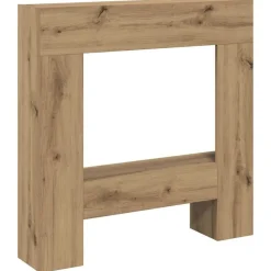 vidaXL Haardombouw 81x18x82 cm bewerkt hout artisanaal eikenkleurig