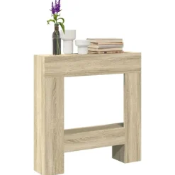 vidaXL Haardombouw 81x18x82 cm bewerkt hout sonoma eikenkleurig
