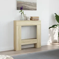 vidaXL Haardombouw 81x18x82 cm bewerkt hout sonoma eikenkleurig