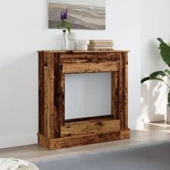 vidaXL Haardombouw 90x30x90 cm bewerkt hout oud houtkleurig