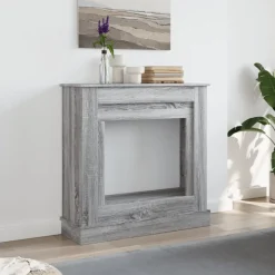vidaXL Haardombouw 90x30x90 cm bewerkt hout grijs sonoma eikenkleur