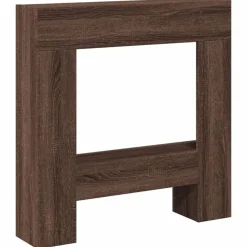 vidaXL Haardombouw 81x18x82 cm bewerkt hout bruin eikenkleurig