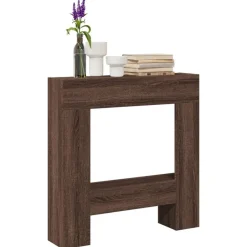 vidaXL Haardombouw 81x18x82 cm bewerkt hout bruin eikenkleurig