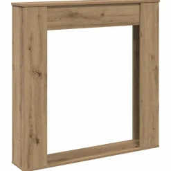 vidaXL Haardombouw 100x20x100 cm bewerkt hout artisanaal eikenkleurig