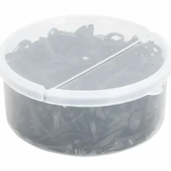 vidaXL Haarelastiekjes paard 500 st silicone zwart