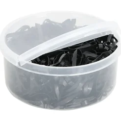 vidaXL Haarelastiekjes paard 500 st silicone zwart