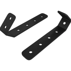 vidaXL Haken 2 pcs Zwart M5 x 110 mm IJzer