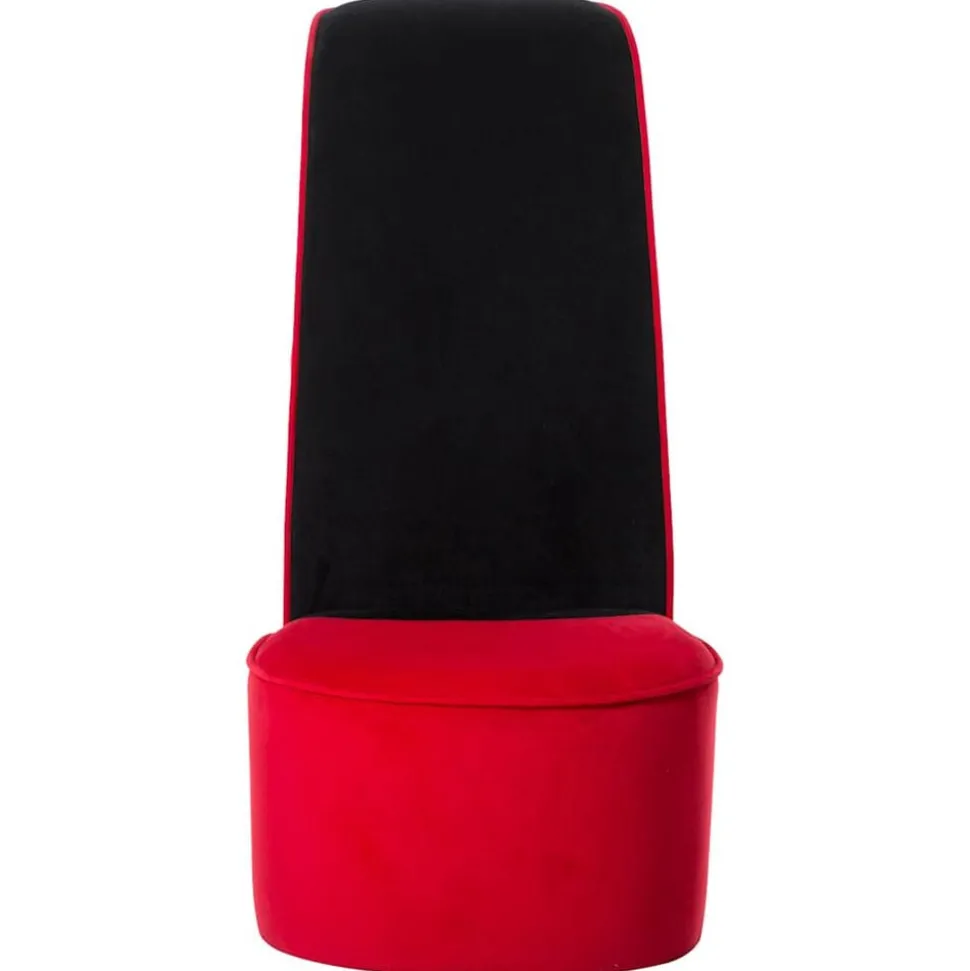 vidaXL Hakstoel fluweel rood