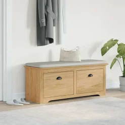 vidaXL Hal bank BODO Honingbruin 118 x 40 x 50 cm Bewerkt hout