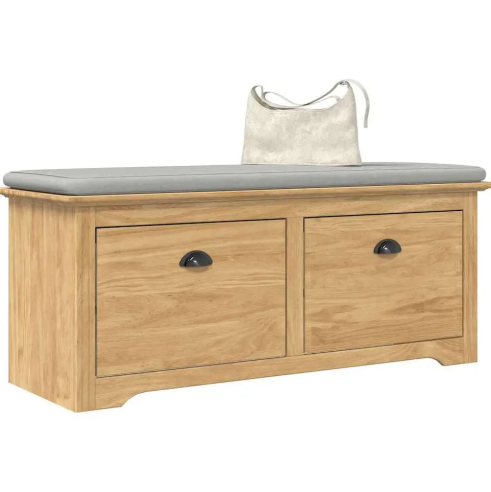 vidaXL Hal bank BODO Honingbruin 118 x 40 x 50 cm Bewerkt hout