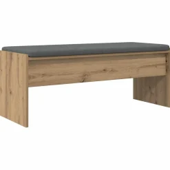 vidaXL Halbank met kussen Artisan Eiken 103 x 38 x 40 cm