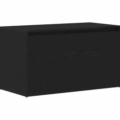 vidaXL Halbank met lade Zwart Eiken 80 x 40 x 45 cm Bewerkt hout