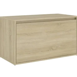 vidaXL Halbank 80x40x45 cm bewerkt hout sonoma eikenkleurig