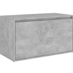 vidaXL Halbank 80x40x45 cm bewerkt hout betongrijs
