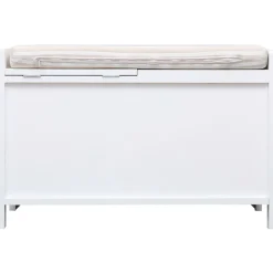 vidaXL Halbank 70x33,5x45 cm paulowniahout wit