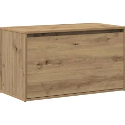 vidaXL Halbankje 80x40x45 cm bewerkt hout artisanaal eikenkleur