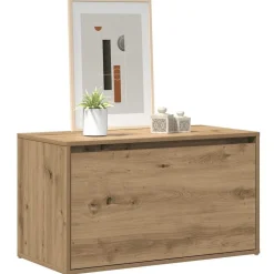 vidaXL Halbankje 80x40x45 cm bewerkt hout artisanaal eikenkleur