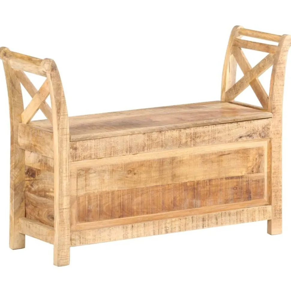 vidaXL Halbankje 103x33x72 cm massief mangohout