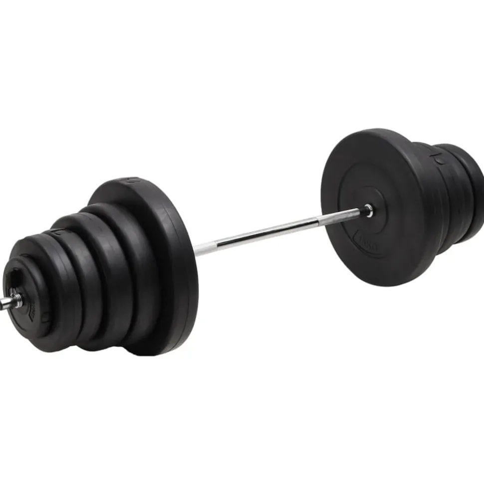 vidaXL Halter met gewichten 90 kg