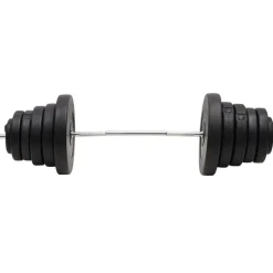 vidaXL Halter met gewichten 90 kg