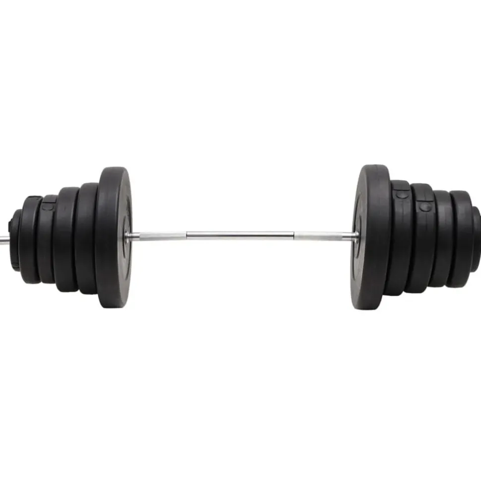 vidaXL Halter met gewichten 90 kg