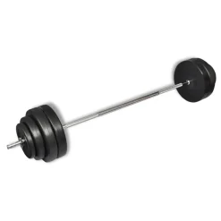 vidaXL Halter met gewichten 60 kg