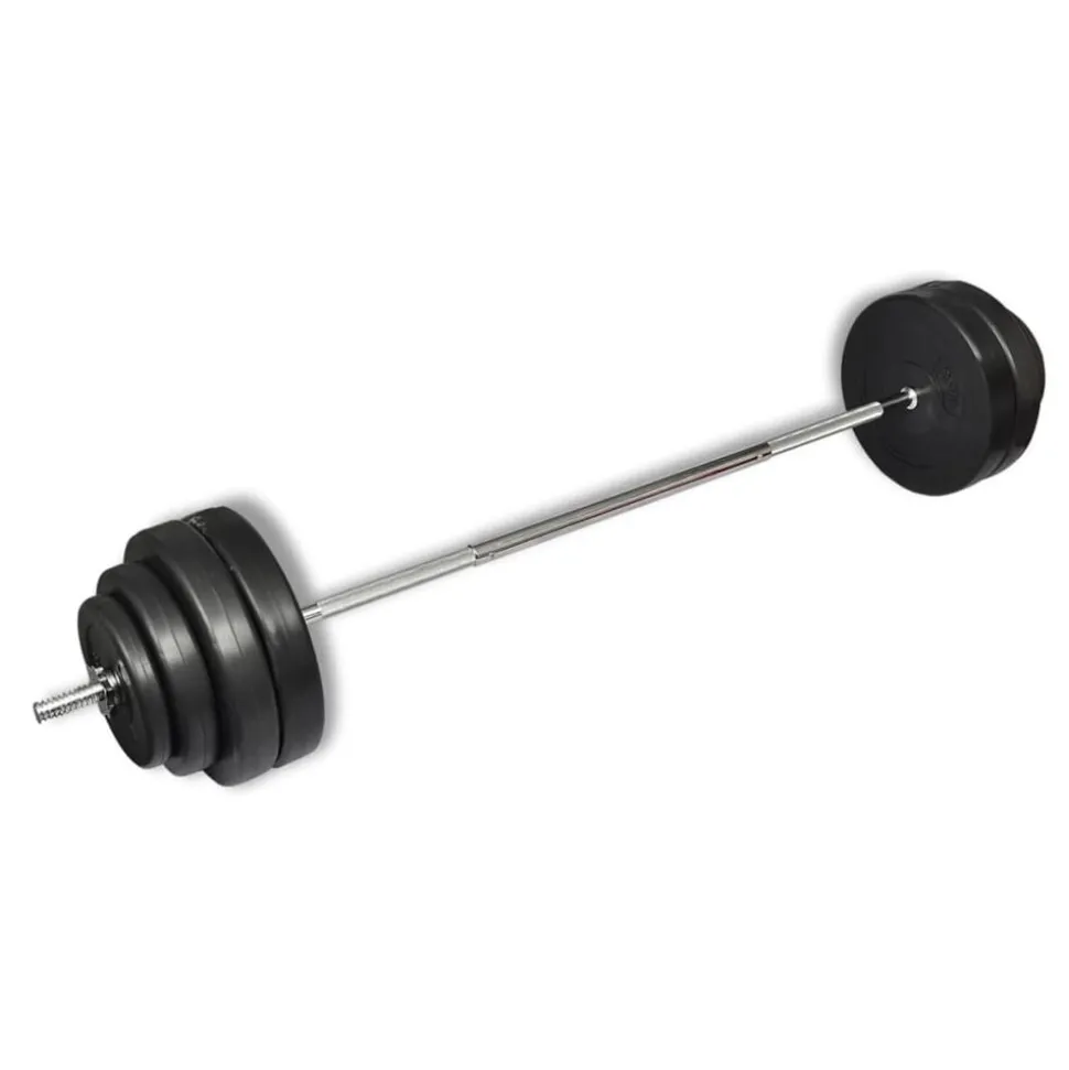 vidaXL Halter met gewichten 60 kg
