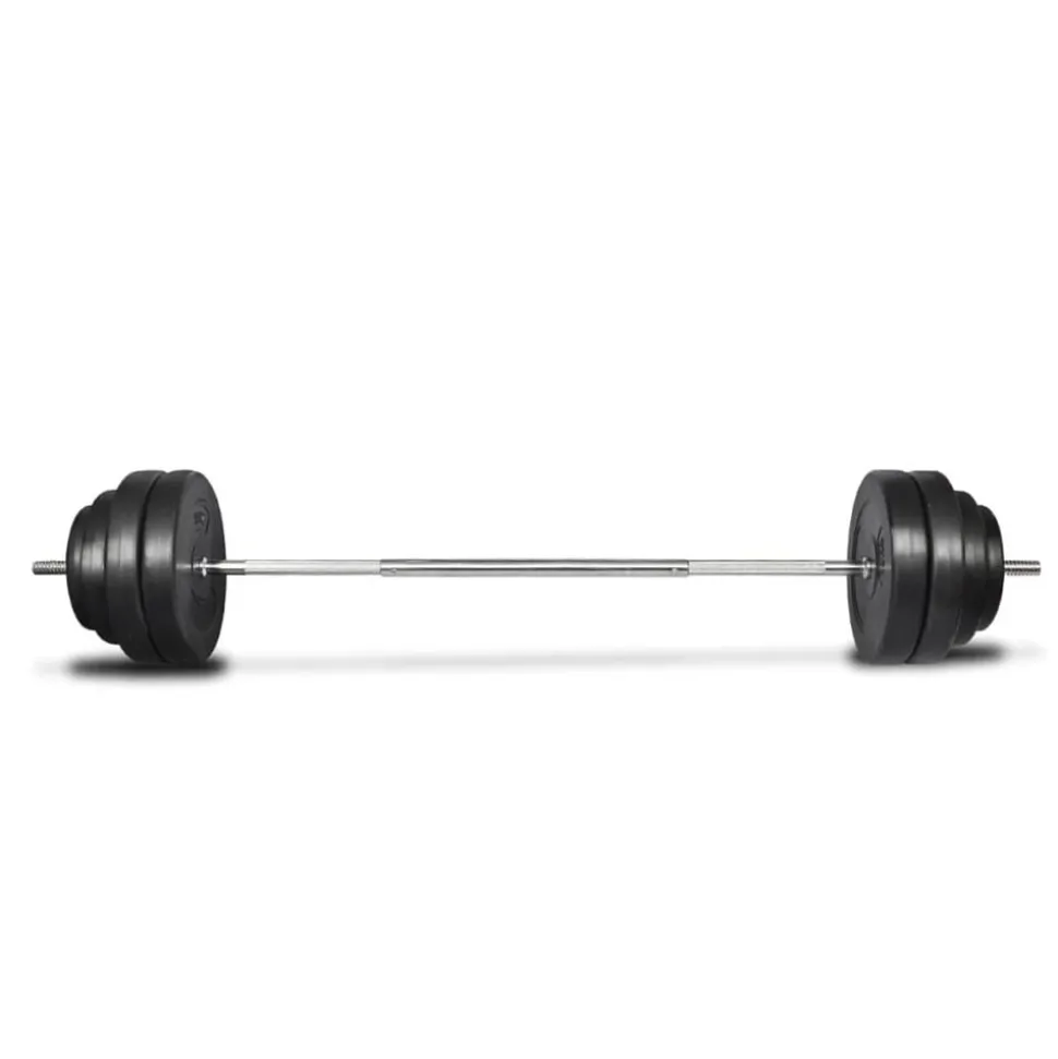 vidaXL Halter met gewichten 60 kg