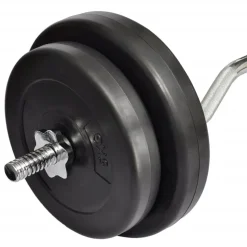 vidaXL Halter met gewichten 30 kg
