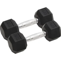 vidaXL Halters 2 st 12 kg totaal gietijzer
