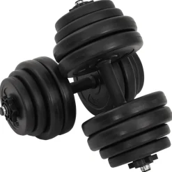 vidaXL Halters 2x15 kg