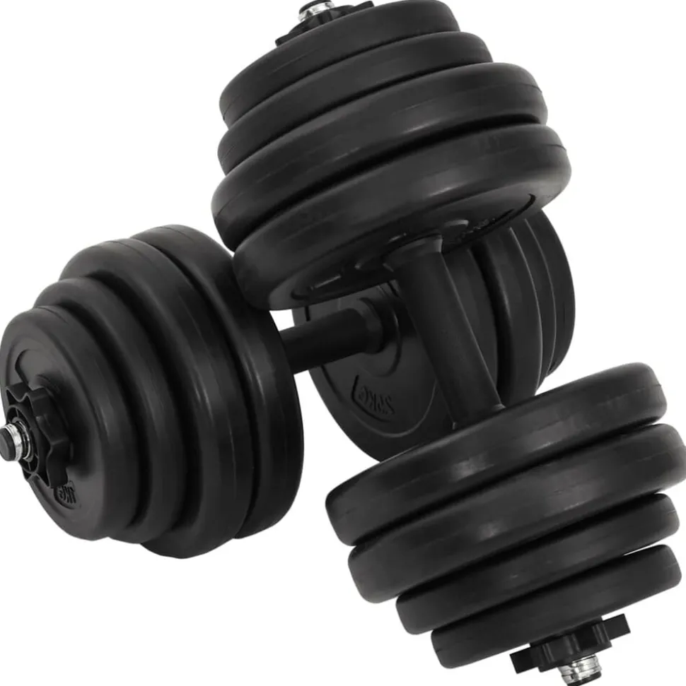 vidaXL Halters 2x15 kg