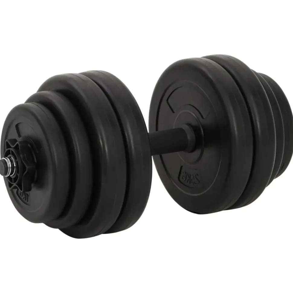 vidaXL Halters 2x15 kg