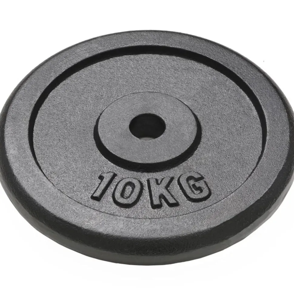 vidaXL Halterschijven 4 st 2x10 kg en 2x5 kg gietijzer