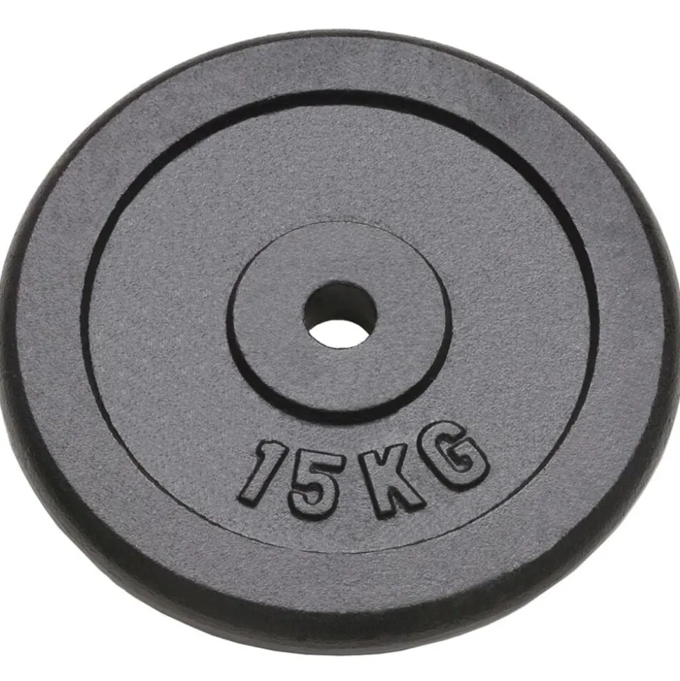 vidaXL Halterschijven 2 st 2x15 kg gietijzer