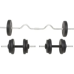 vidaXL Halterset 30 kg