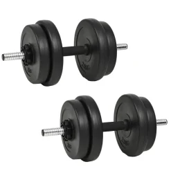 vidaXL Halterset 20 kg 14-delig