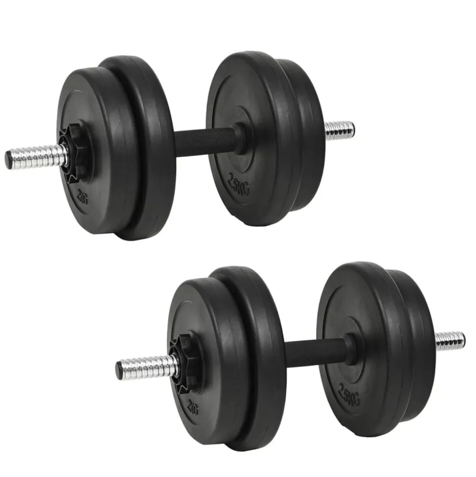 vidaXL Halterset 20 kg 14-delig