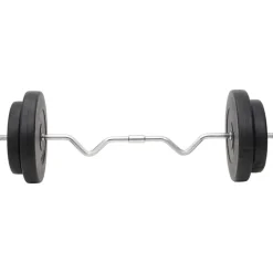 vidaXL Halterset met gewichten 120 kg