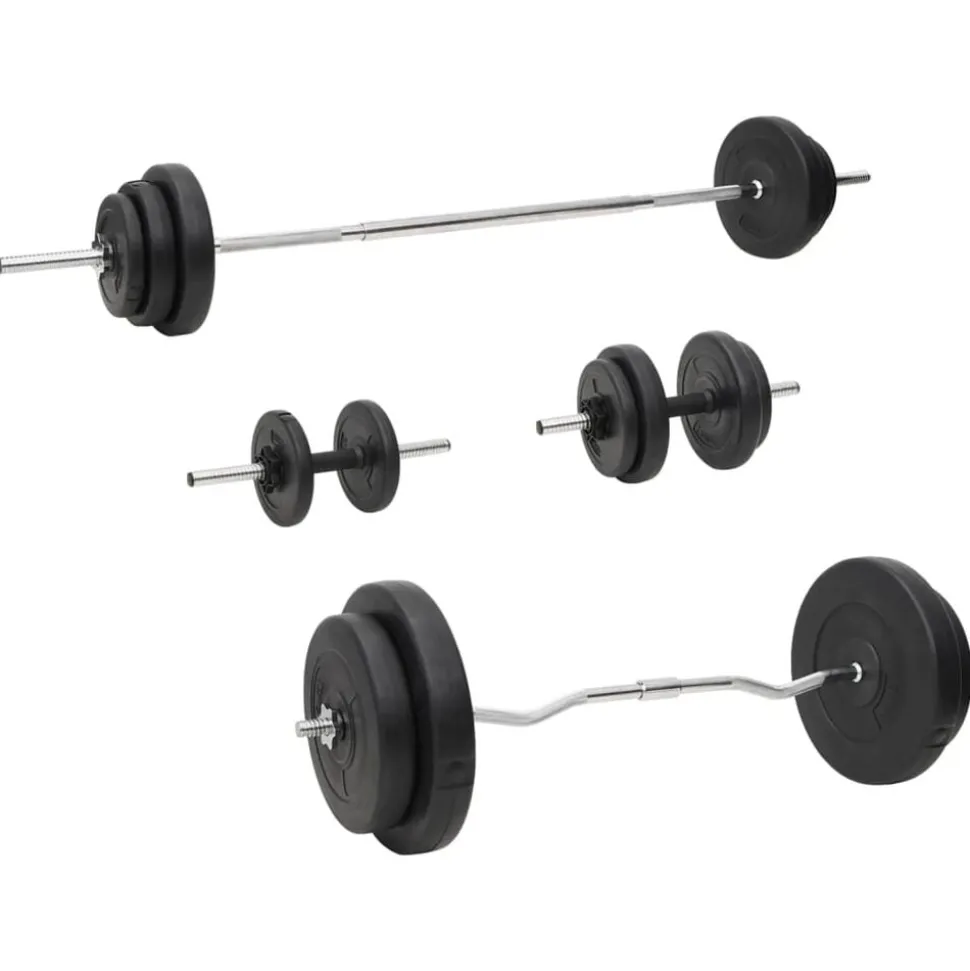 vidaXL Halterset met gewichten 90 kg