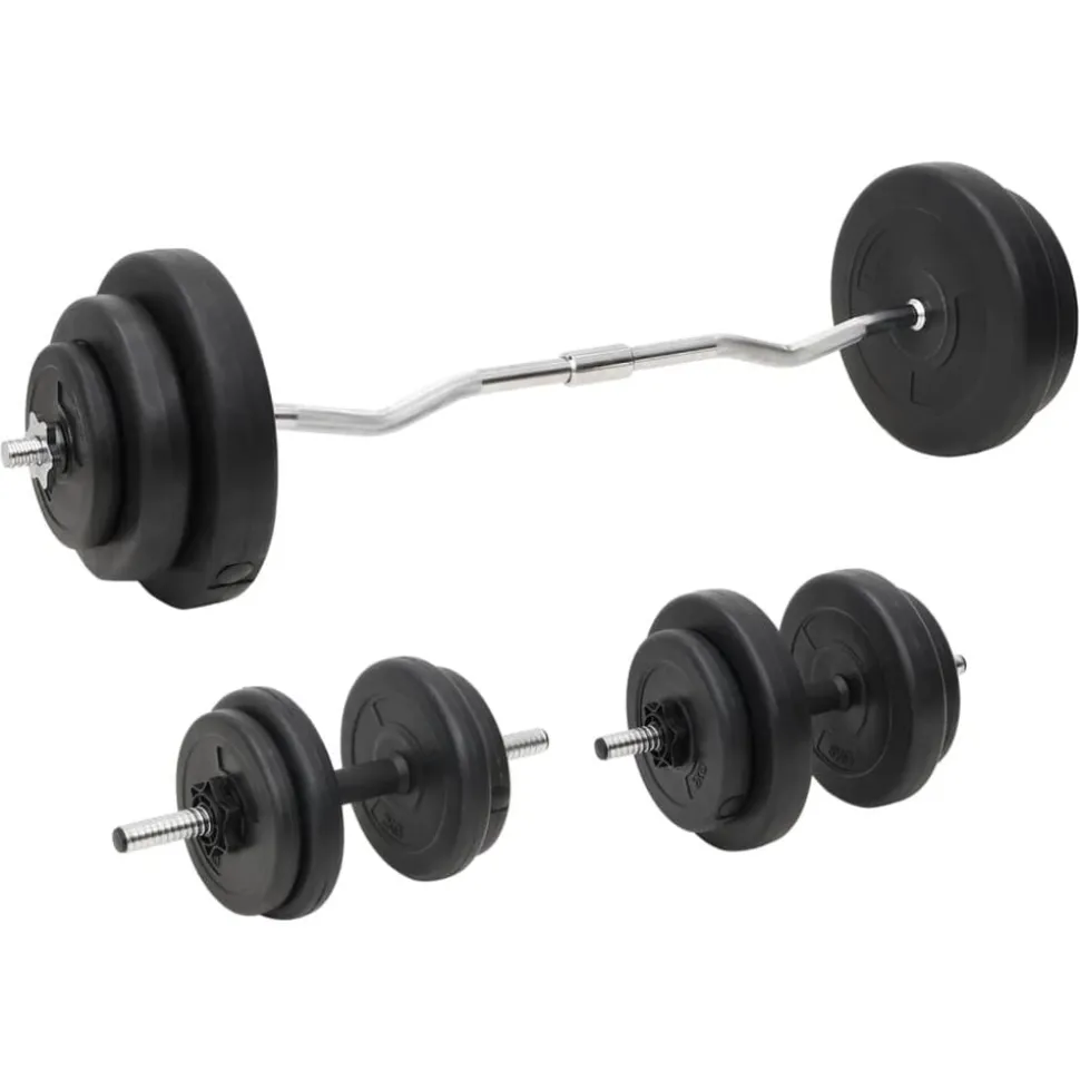 vidaXL Halterset met gewichten 60 kg