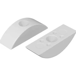 vidaXL Halvemaanring 2 pcs Wit M6 Polypropyleen