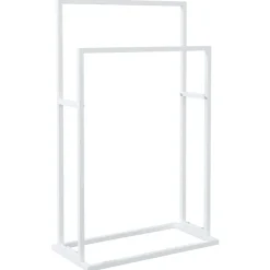 vidaXL Handdoekenrek vrijstaand 48x24x78,5 cm ijzer wit