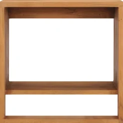 vidaXL Handdoekenrek wandmontage 35x20x35 cm massief teakhout
