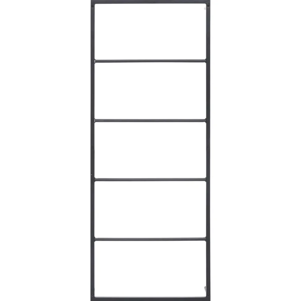 vidaXL Handdoekenrek 45x10x115 cm staal zwart