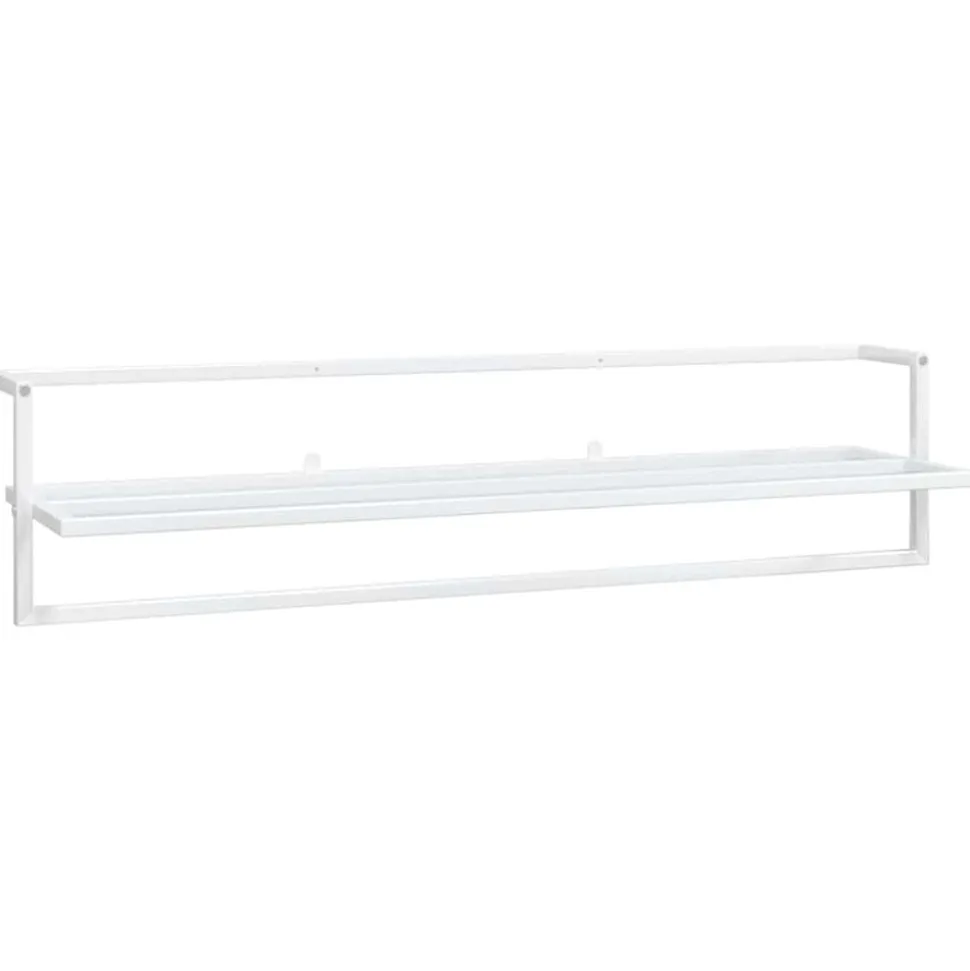 vidaXL Handdoekenrek 95x25x22 cm ijzer wit
