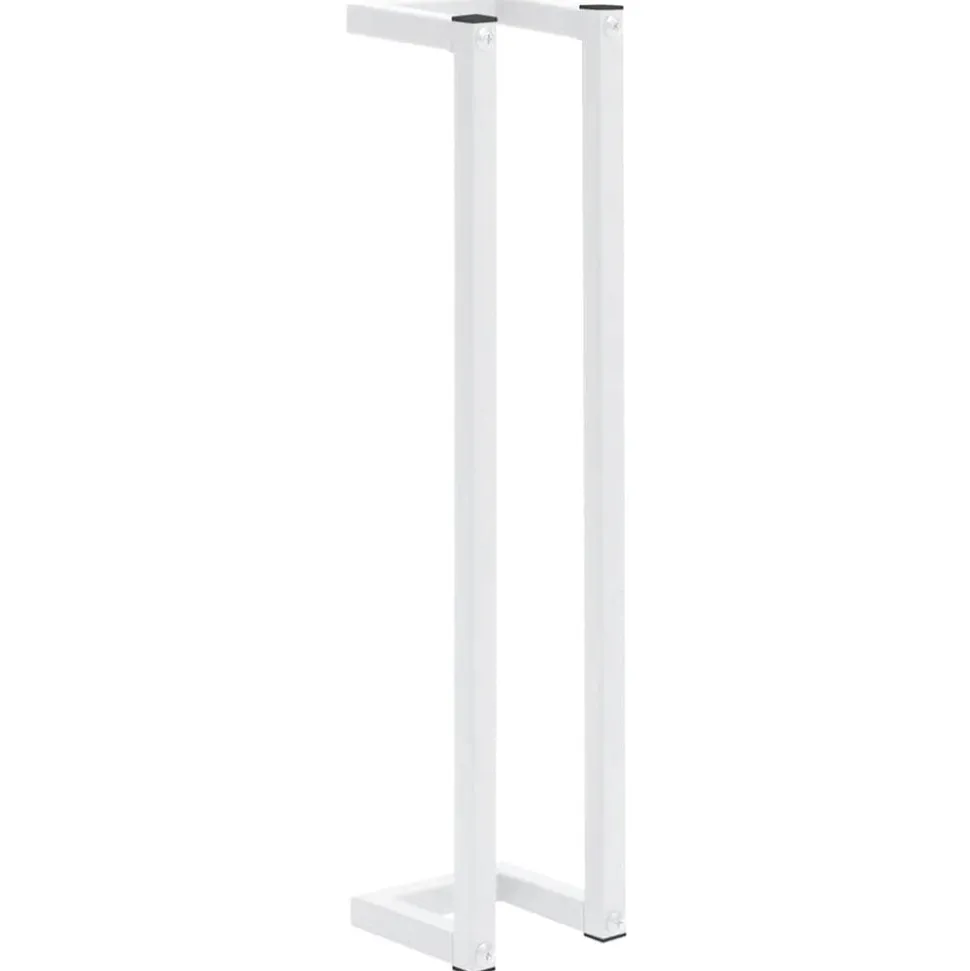 vidaXL Handdoekenrek 12,5x12,5x60 cm staal wit