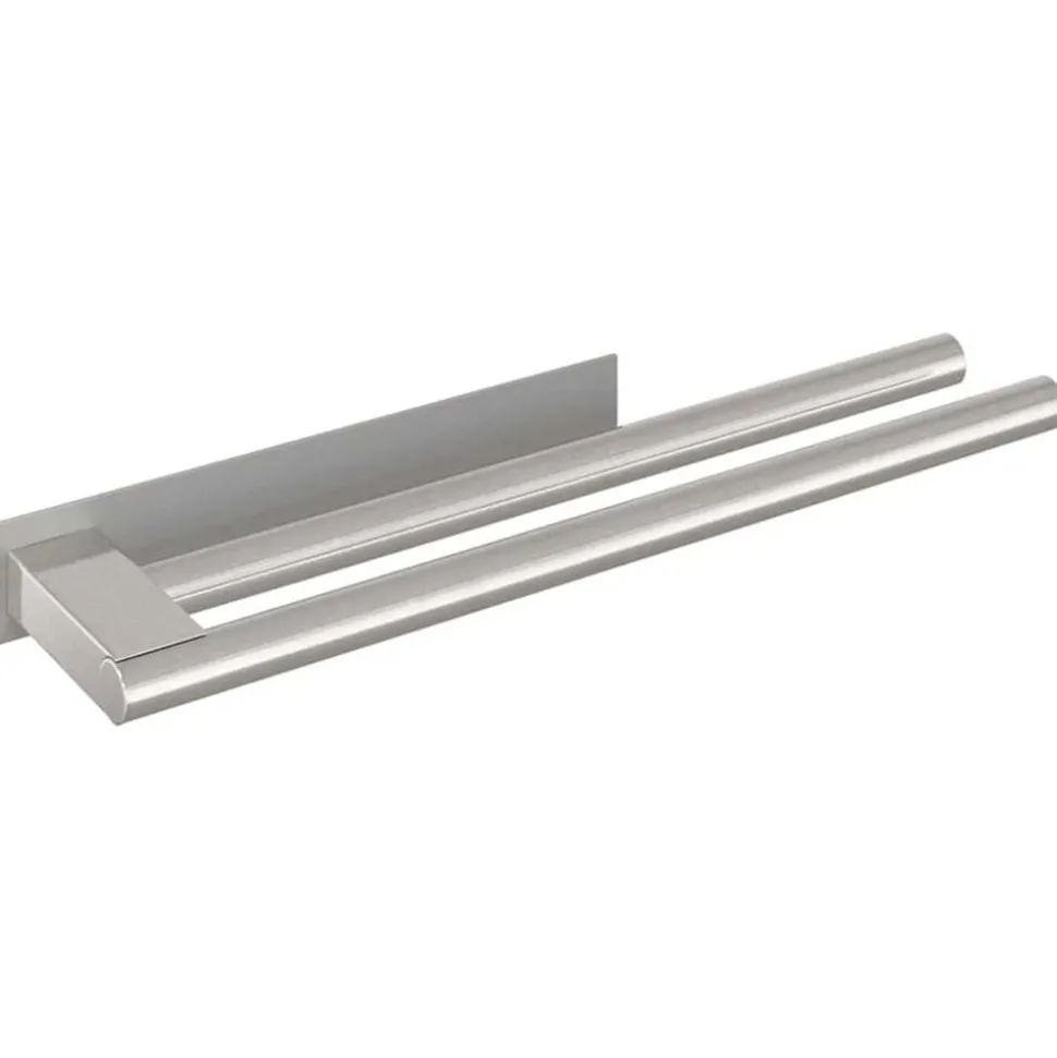 vidaXL Handdoekrek Zilver 40 x 9 x 4 cm Roestvrij staal
